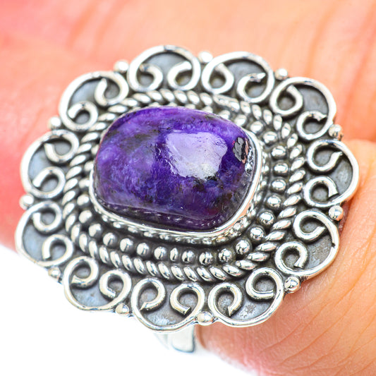 Charoite Rings handcrafted by Ana Silver Co - RING56812