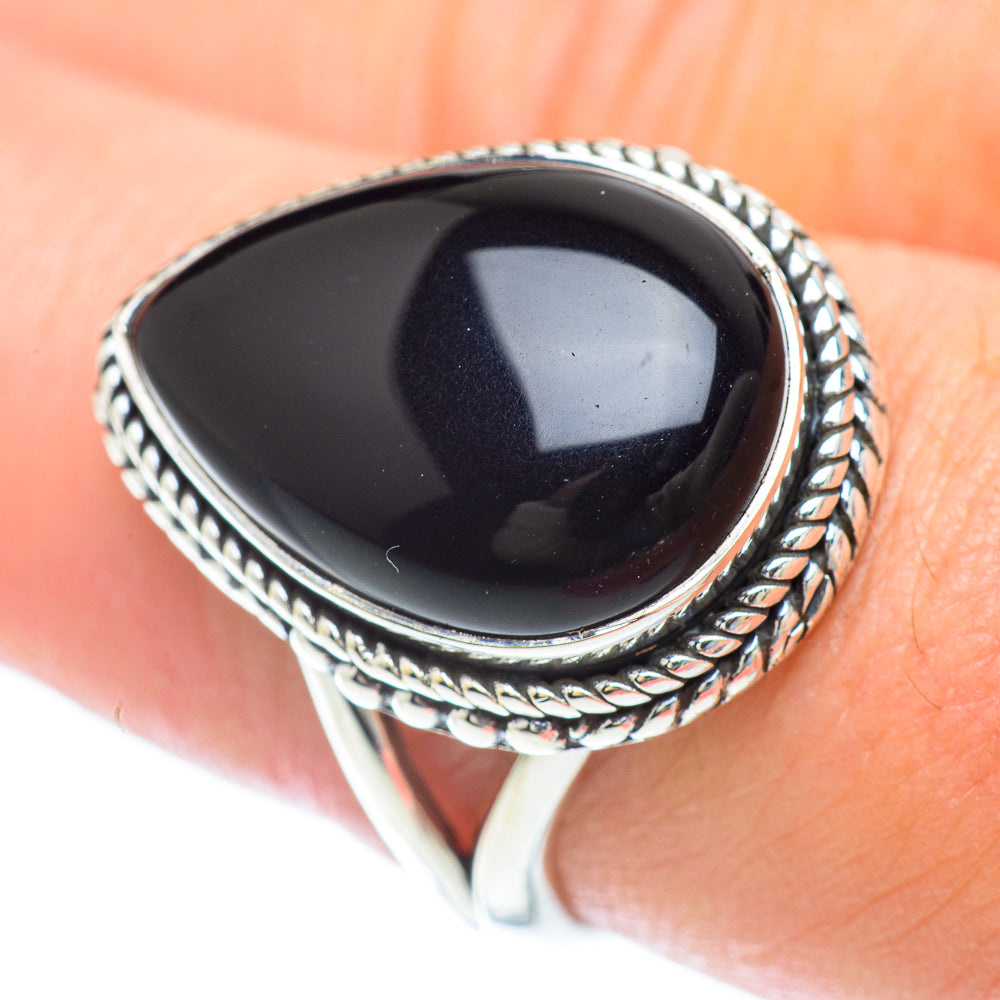 Black Onyx Rings handcrafted by Ana Silver Co - RING56813