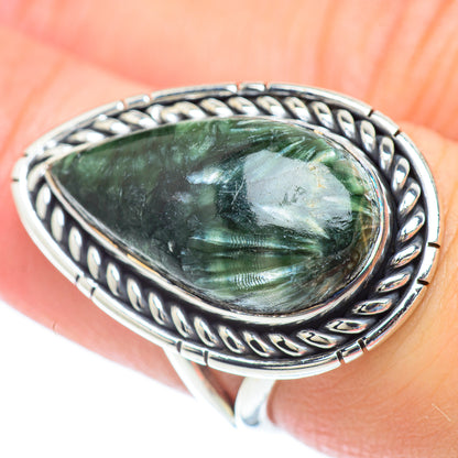 Seraphinite Rings handcrafted by Ana Silver Co - RING56827