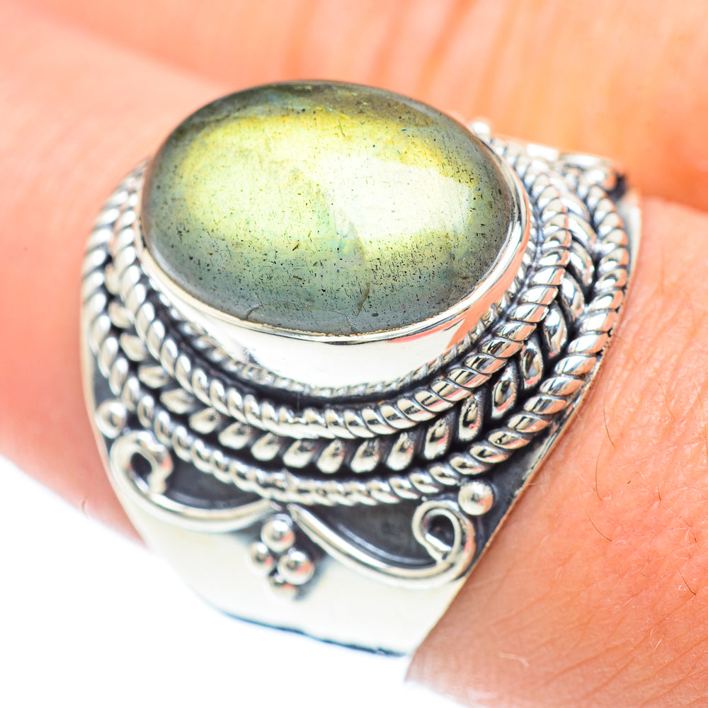 Labradorite Rings handcrafted by Ana Silver Co - RING56829