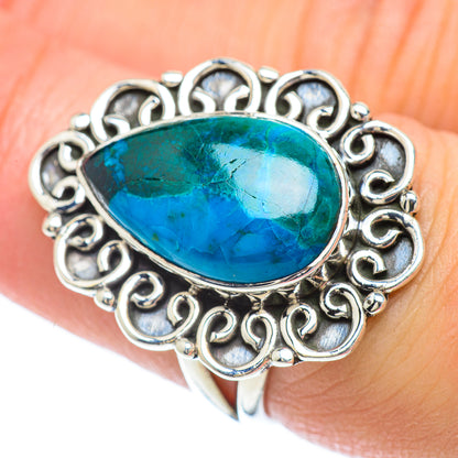 Chrysocolla Rings handcrafted by Ana Silver Co - RING56846