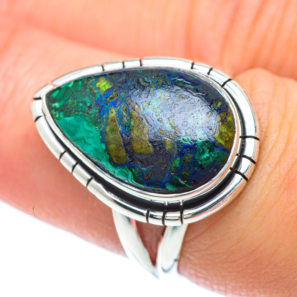 Chrysocolla Rings handcrafted by Ana Silver Co - RING56847