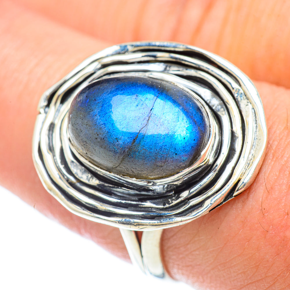 Labradorite Rings handcrafted by Ana Silver Co - RING56855