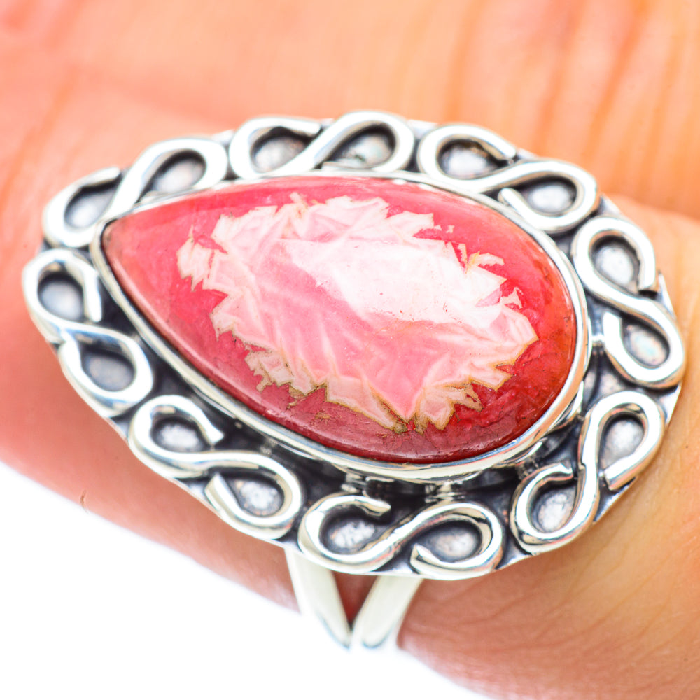 Rhodochrosite Rings handcrafted by Ana Silver Co - RING56864