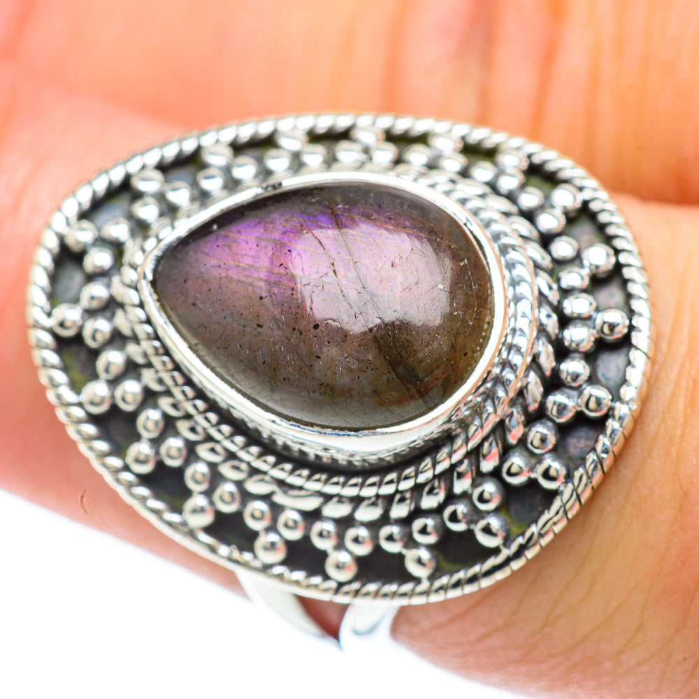 Labradorite Rings handcrafted by Ana Silver Co - RING56869