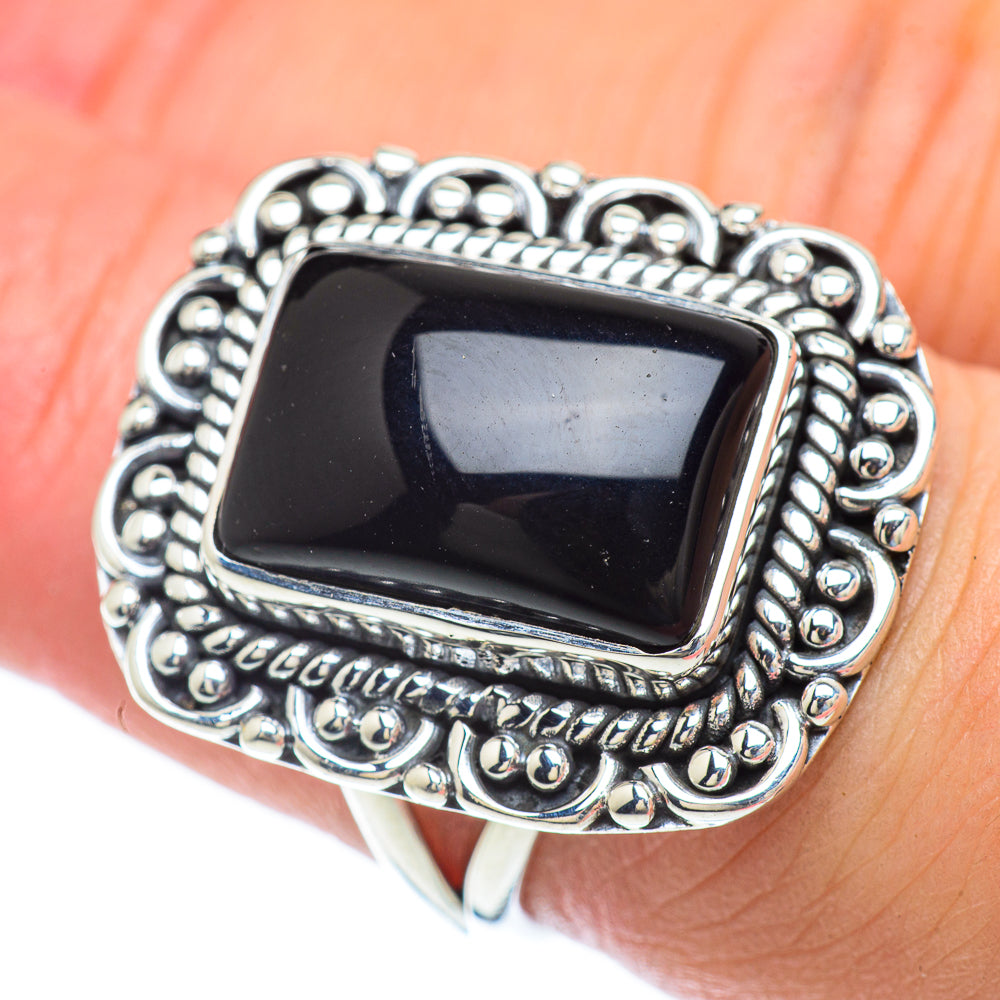 Black Onyx Rings handcrafted by Ana Silver Co - RING56870