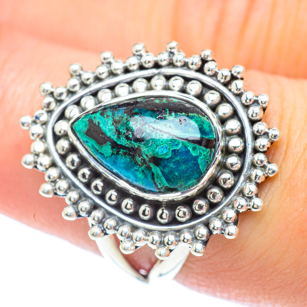 Tibetan Turquoise Rings handcrafted by Ana Silver Co - RING56880