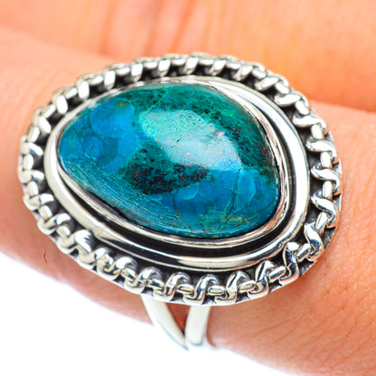 Chrysocolla Rings handcrafted by Ana Silver Co - RING56894