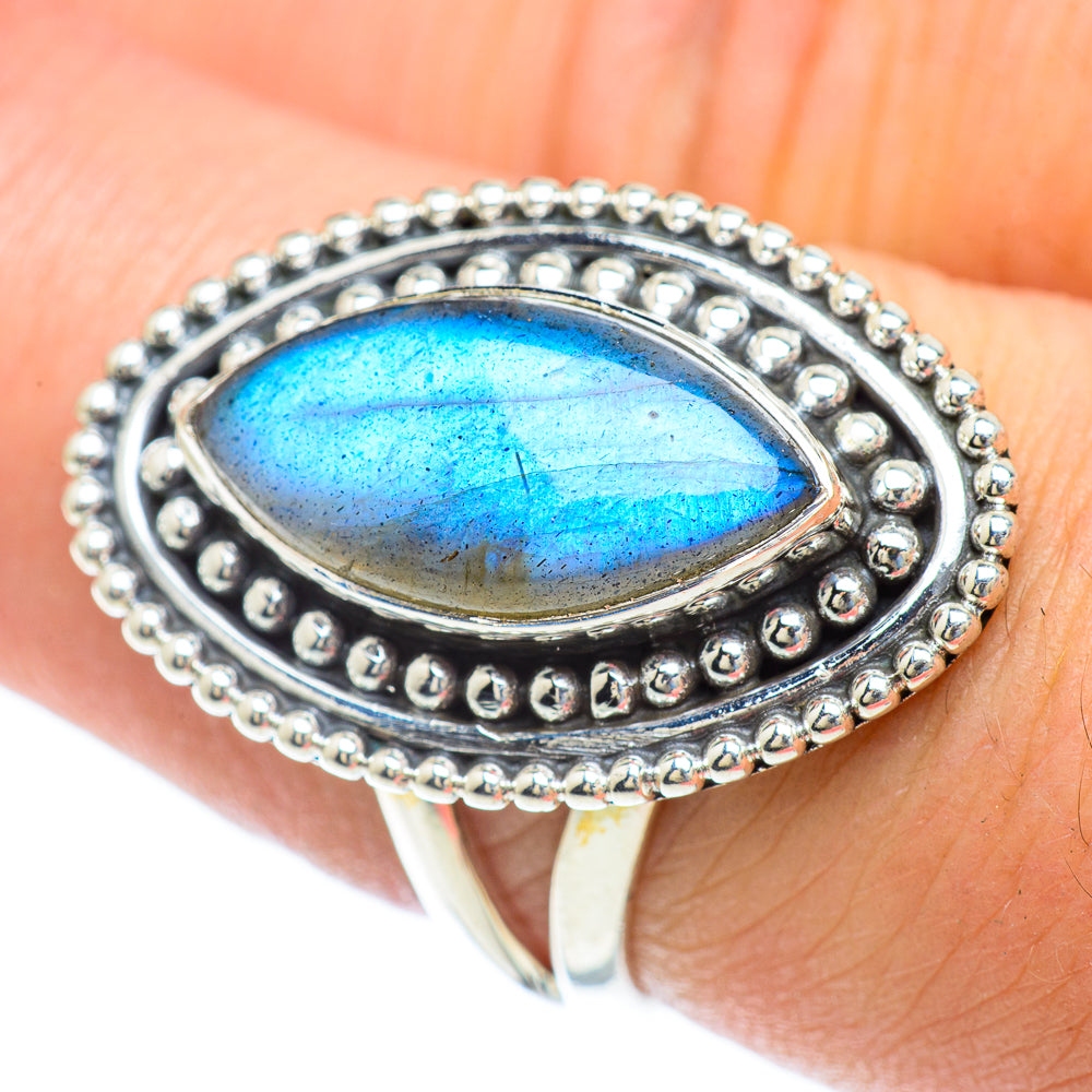 Labradorite Rings handcrafted by Ana Silver Co - RING56896