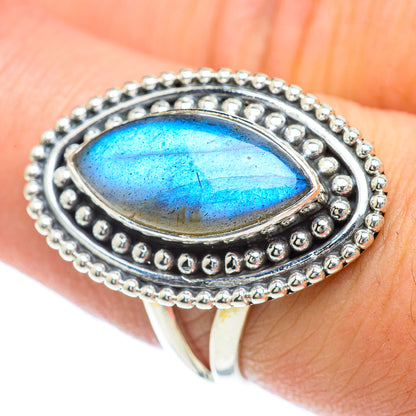 Labradorite Rings handcrafted by Ana Silver Co - RING56896