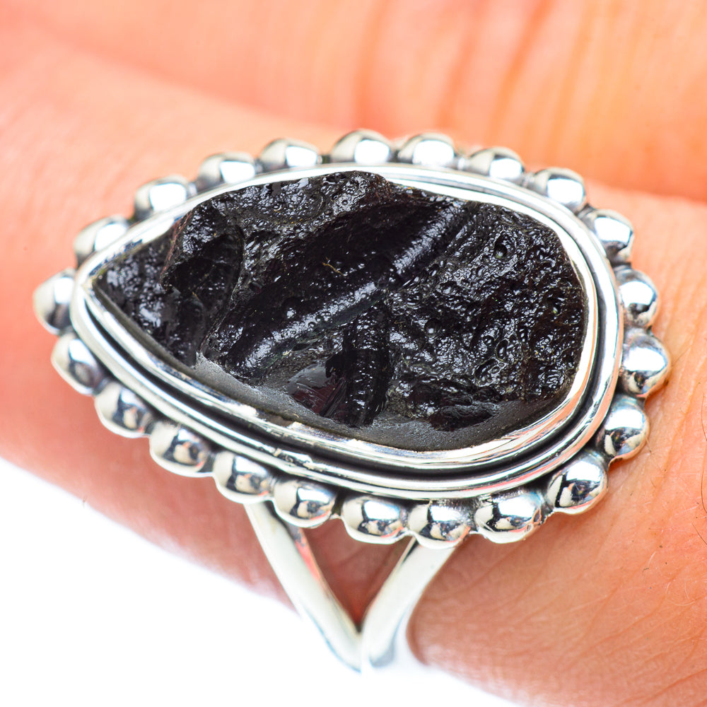 Tektite Rings handcrafted by Ana Silver Co - RING56902