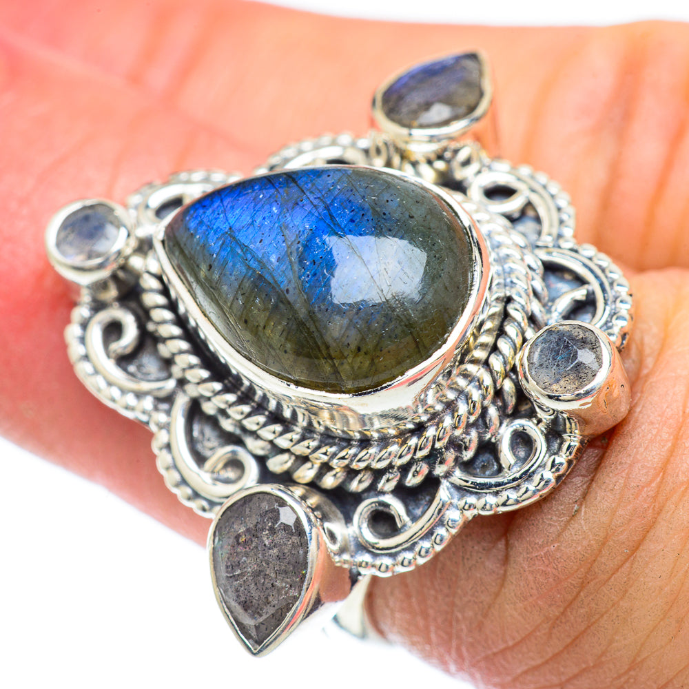 Labradorite Rings handcrafted by Ana Silver Co - RING56908