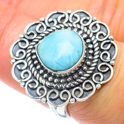Larimar Rings handcrafted by Ana Silver Co - RING56909