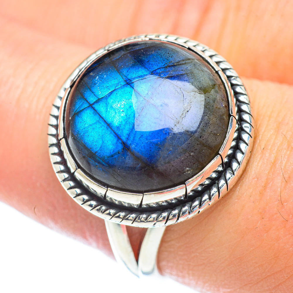 Labradorite Rings handcrafted by Ana Silver Co - RING56910