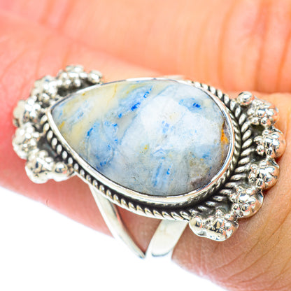 Blue Scheelite Rings handcrafted by Ana Silver Co - RING56919