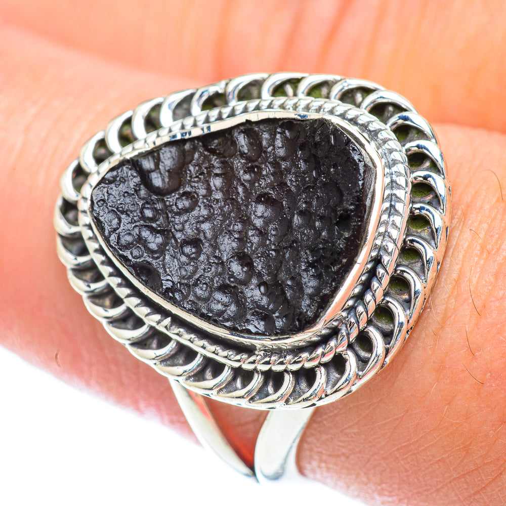 Tektite Rings handcrafted by Ana Silver Co - RING56928