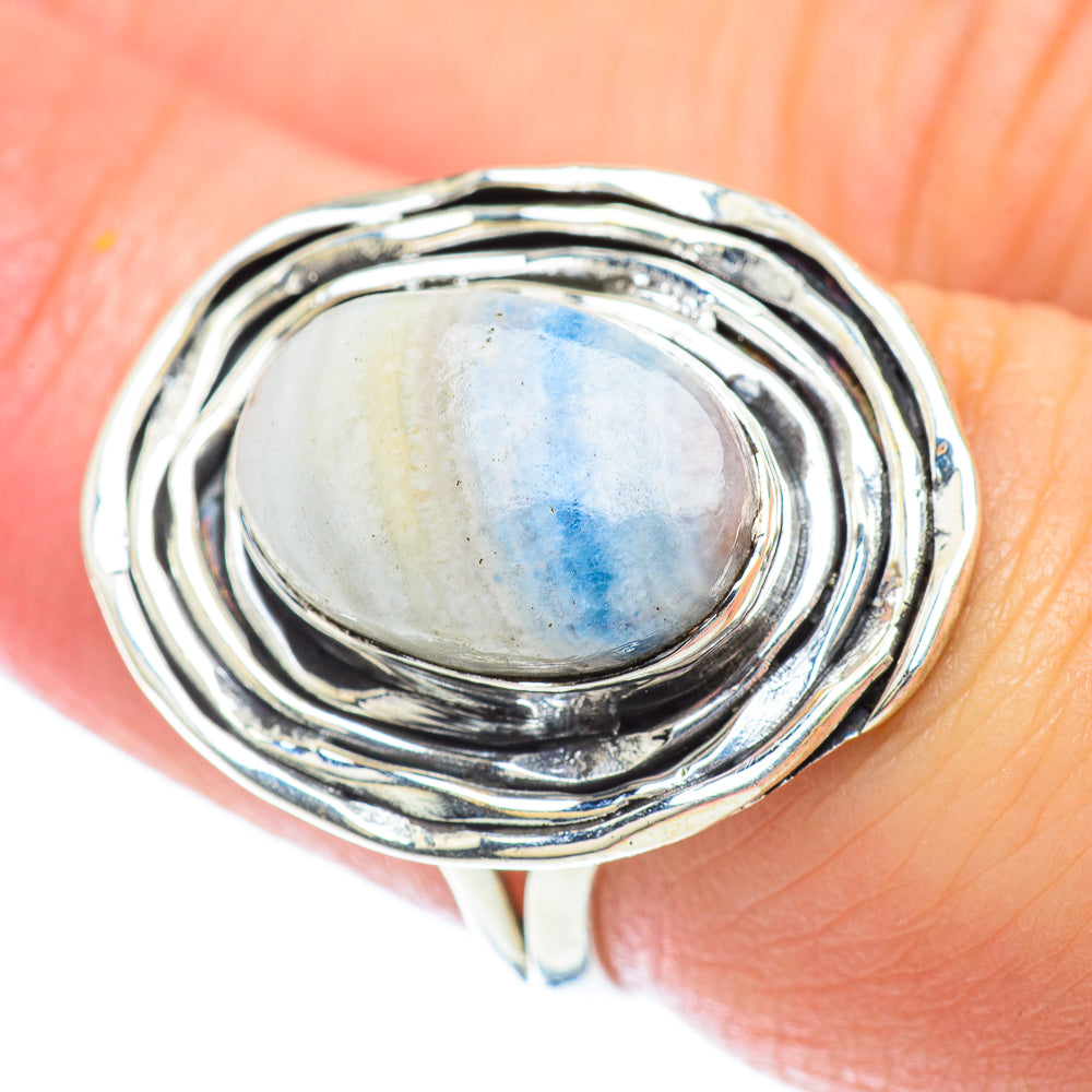 Blue Scheelite Rings handcrafted by Ana Silver Co - RING56932