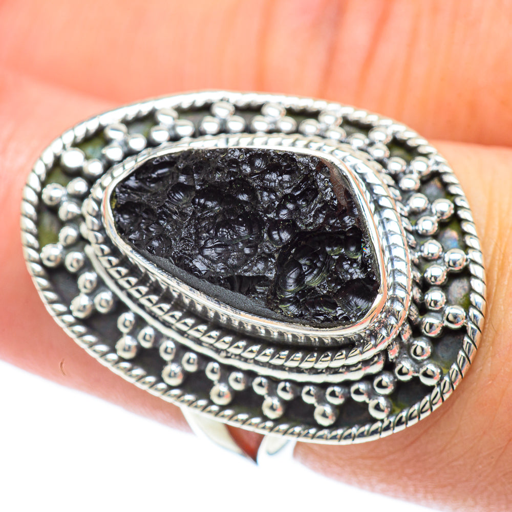Tektite Rings handcrafted by Ana Silver Co - RING56938