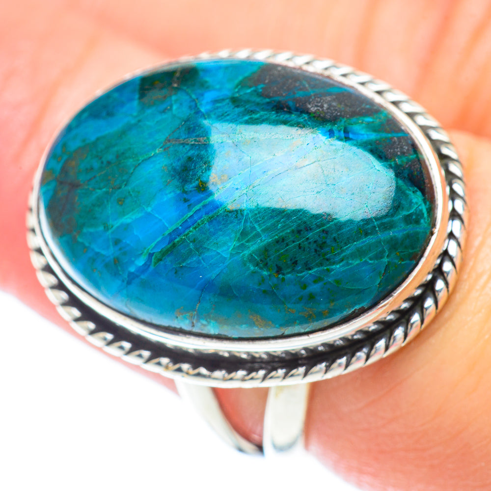 Chrysocolla Rings handcrafted by Ana Silver Co - RING56943