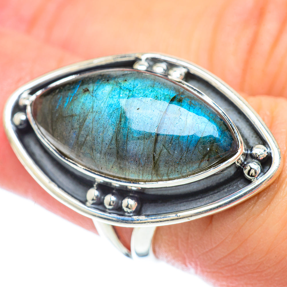 Labradorite Rings handcrafted by Ana Silver Co - RING56946