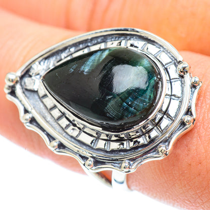 Seraphinite Rings handcrafted by Ana Silver Co - RING56948
