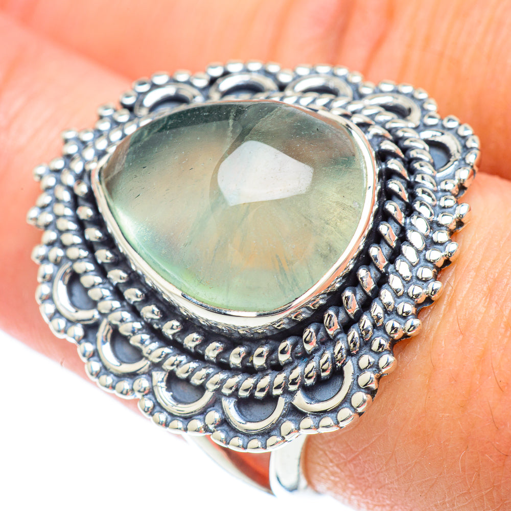 Prehnite Rings handcrafted by Ana Silver Co - RING56949