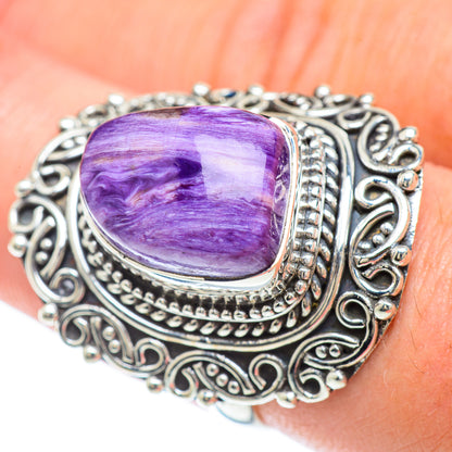 Charoite Rings handcrafted by Ana Silver Co - RING56960