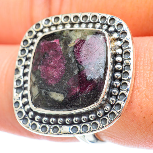 Russian Eudialyte Rings handcrafted by Ana Silver Co - RING56962