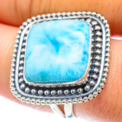 Larimar Rings handcrafted by Ana Silver Co - RING56976