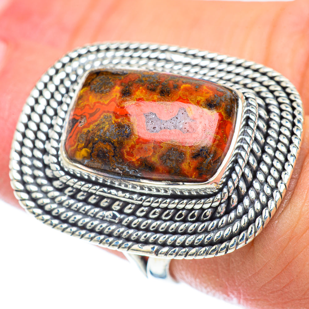 Moroccan Agate Rings handcrafted by Ana Silver Co - RING56985