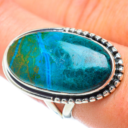 Chrysocolla Rings handcrafted by Ana Silver Co - RING57001