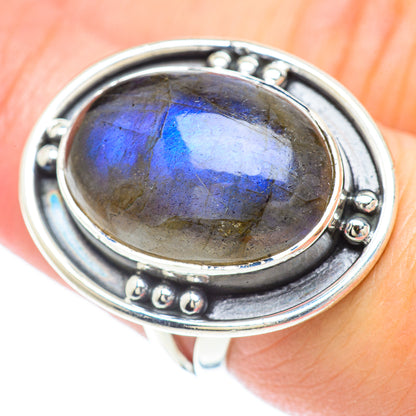 Labradorite Rings handcrafted by Ana Silver Co - RING57005