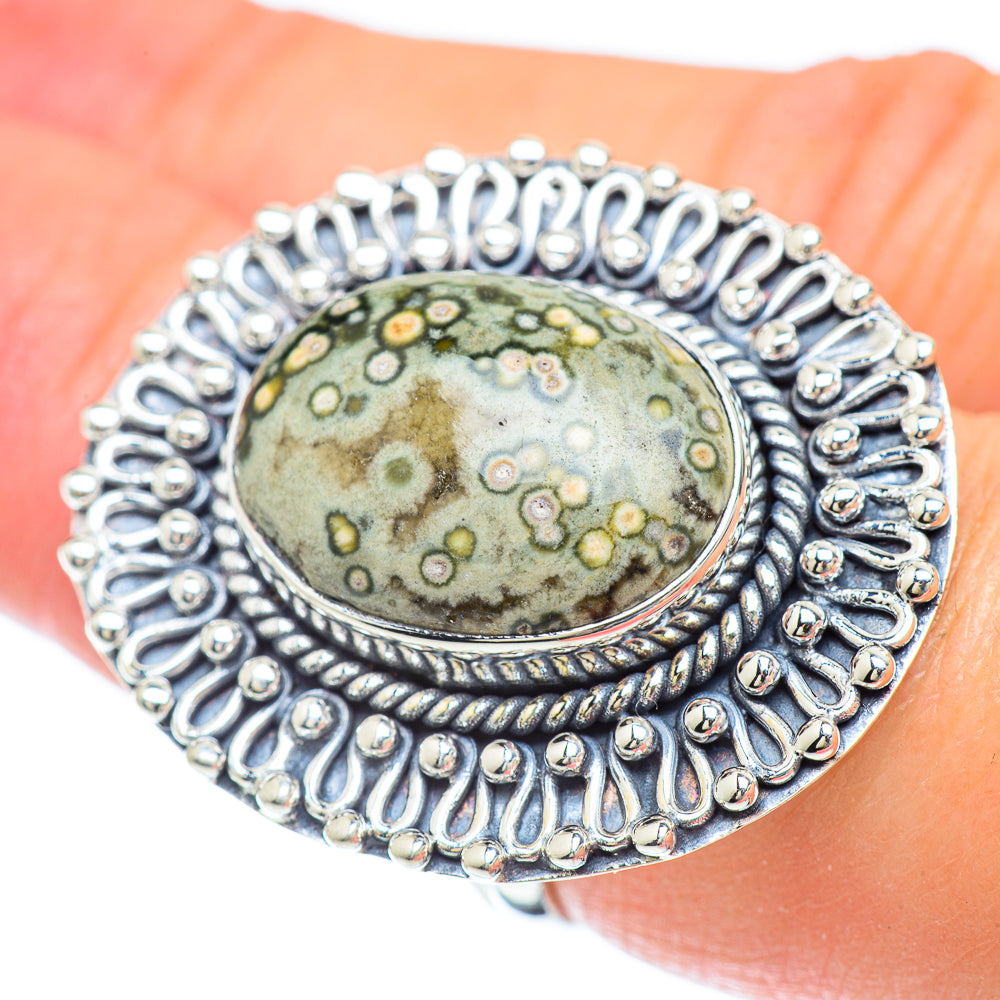 Ocean Jasper Rings handcrafted by Ana Silver Co - RING57010