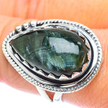 Seraphinite Rings handcrafted by Ana Silver Co - RING57011