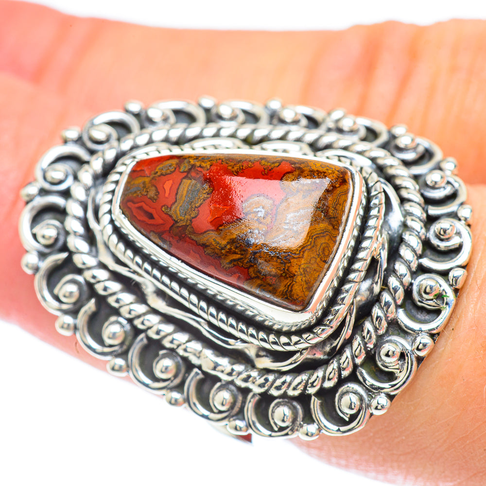 Red Jasper Rings handcrafted by Ana Silver Co - RING57014