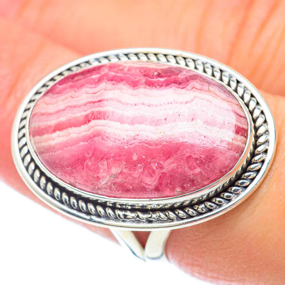 Rhodochrosite Rings handcrafted by Ana Silver Co - RING57020