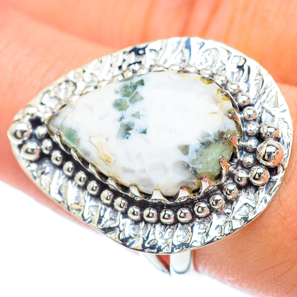 Ocean Jasper Rings handcrafted by Ana Silver Co - RING57027