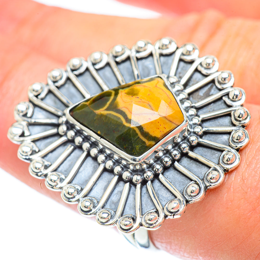 Ocean Jasper Rings handcrafted by Ana Silver Co - RING57030