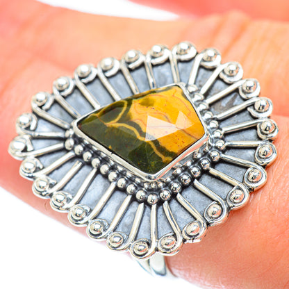 Ocean Jasper Rings handcrafted by Ana Silver Co - RING57030