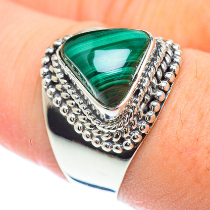 Malachite Rings handcrafted by Ana Silver Co - RING57037