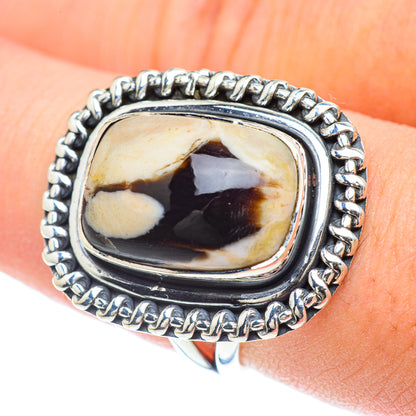 Peanut Wood Jasper Rings handcrafted by Ana Silver Co - RING57041
