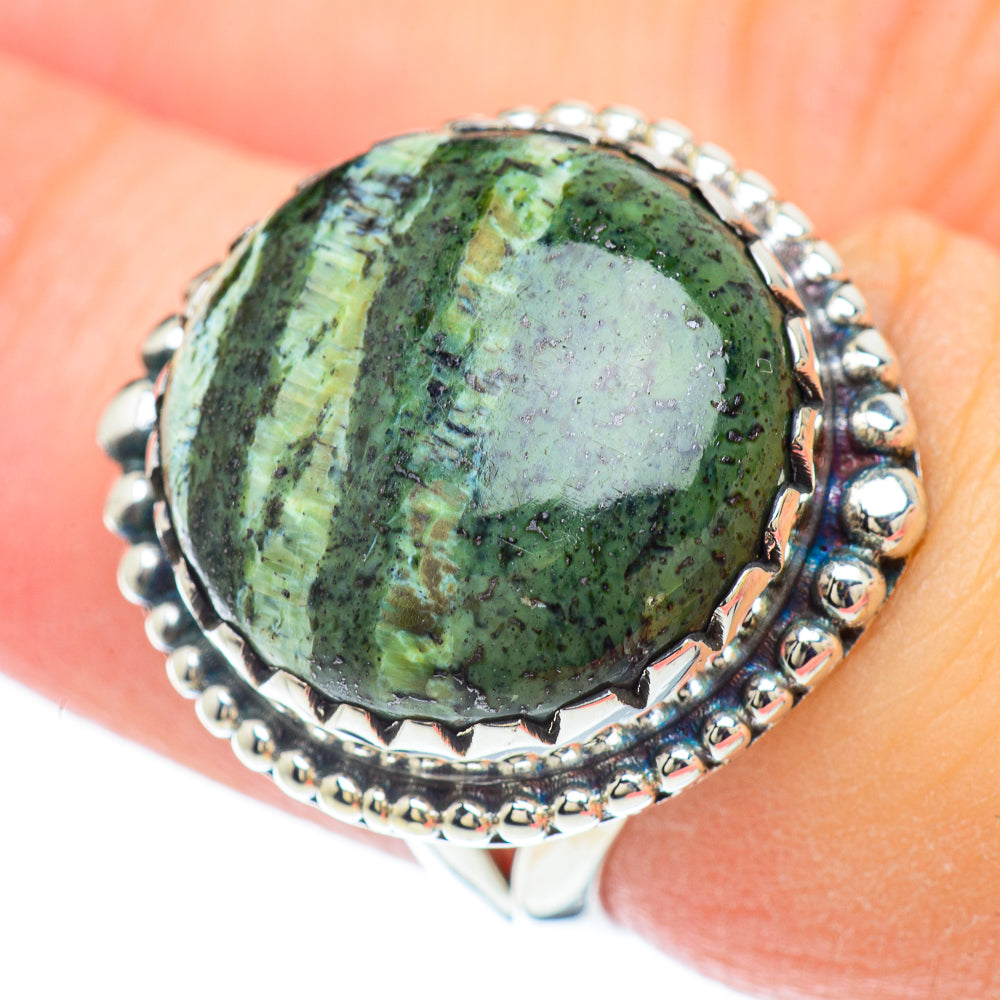 Lizard Jasper Rings handcrafted by Ana Silver Co - RING57062