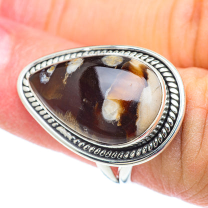 Peanut Wood Jasper Rings handcrafted by Ana Silver Co - RING57066