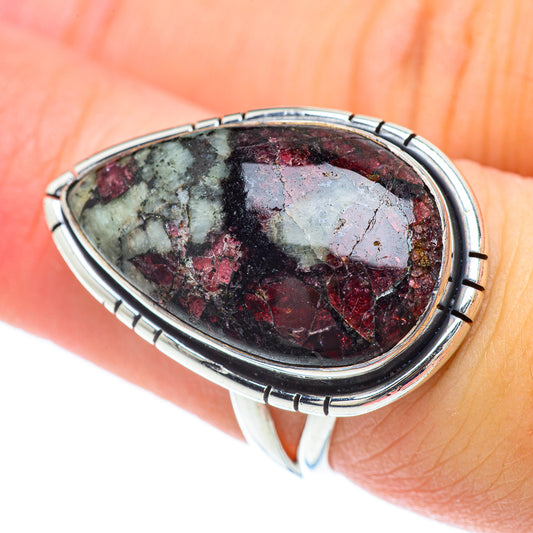 Russian Eudialyte Rings handcrafted by Ana Silver Co - RING57072