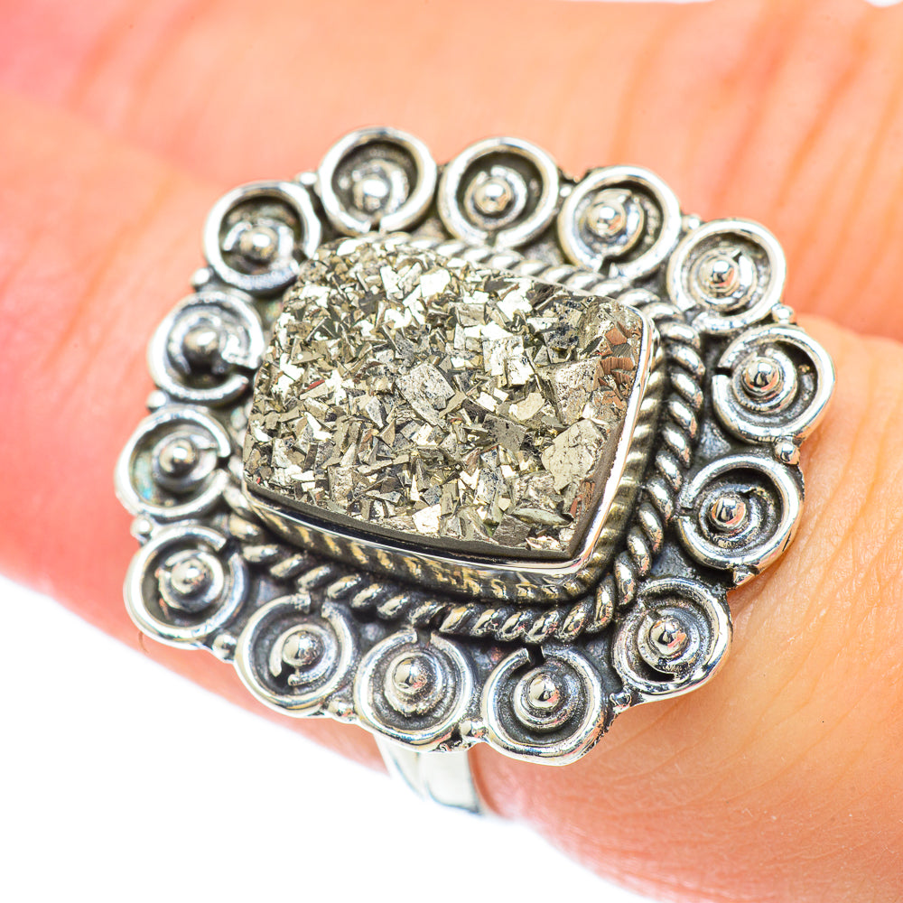 Pyrite Rings handcrafted by Ana Silver Co - RING57076