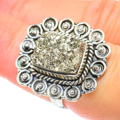 Pyrite Rings handcrafted by Ana Silver Co - RING57076