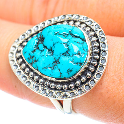 Tibetan Turquoise Rings handcrafted by Ana Silver Co - RING57086