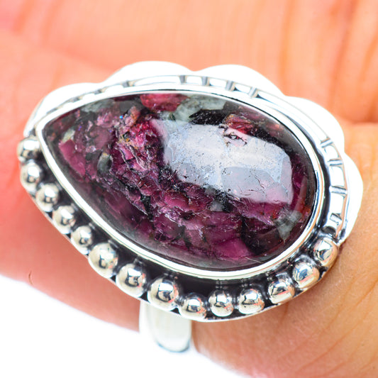 Russian Eudialyte Rings handcrafted by Ana Silver Co - RING57127