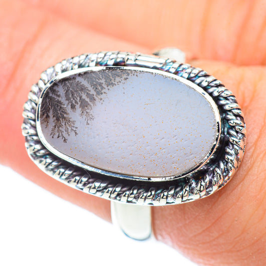 Scenic Dendritic Agate Rings handcrafted by Ana Silver Co - RING57131