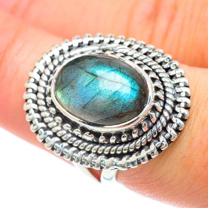 Labradorite Rings handcrafted by Ana Silver Co - RING57140
